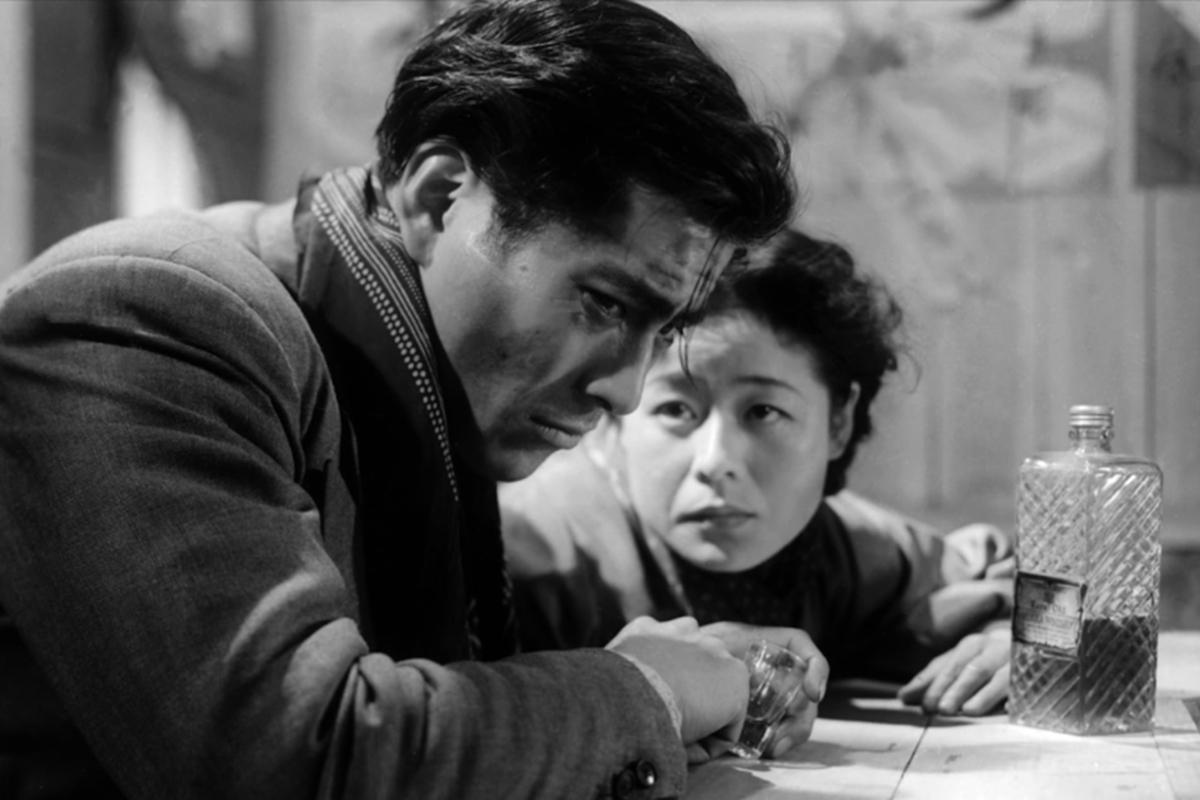 Cena de O Anjo Embriado (1948) de Akira Kurosawa
