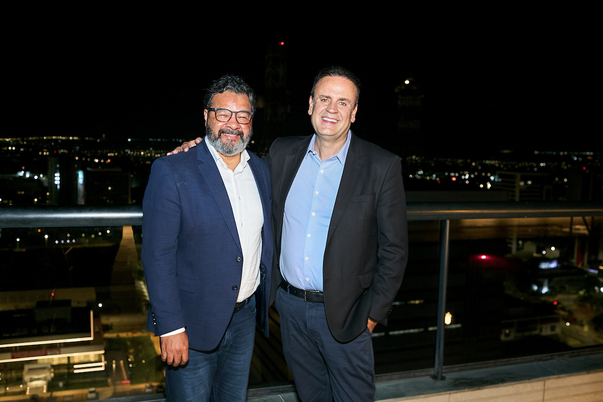 O CEO da Hotelaria Brasil; Márcio Lacerda e o Vice-Presidente da Hotelaria Brasil César Nunes