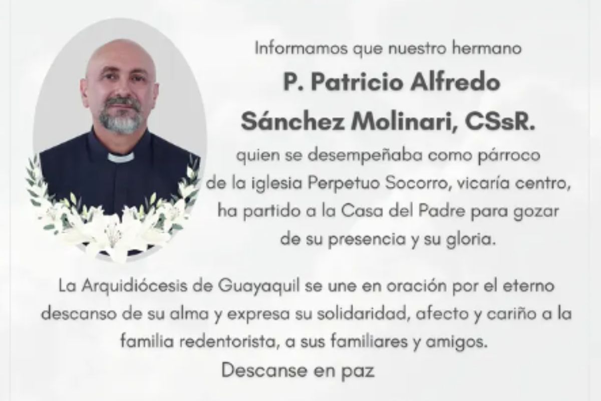 Padre morre durante missa no Equador 