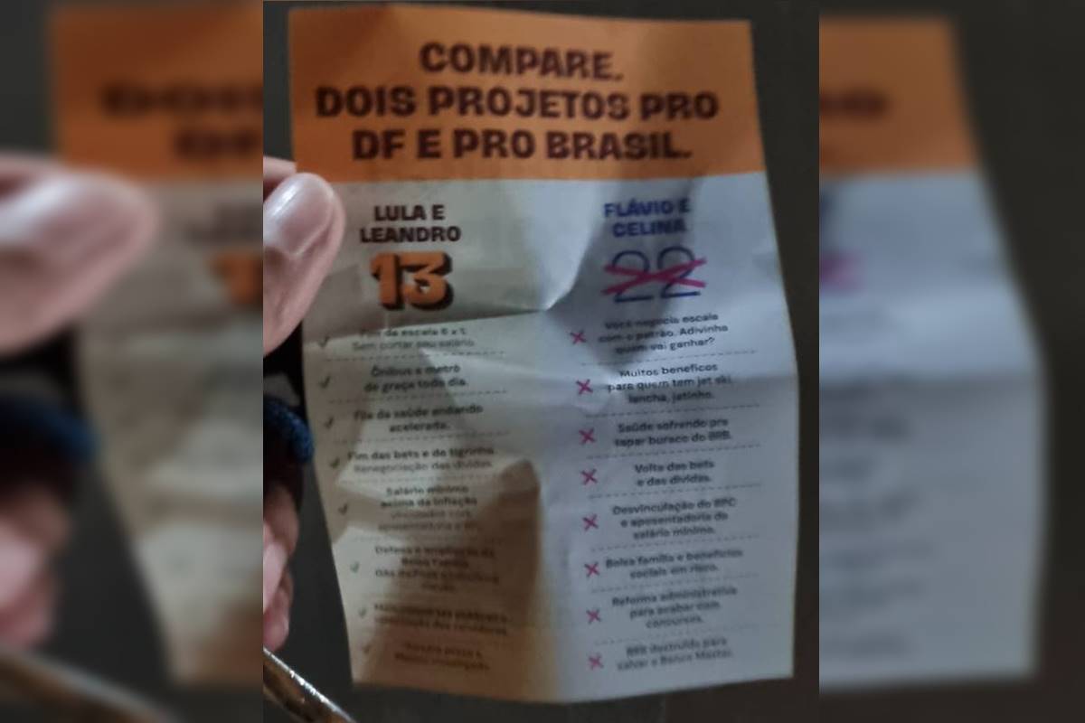 Panfleto distribuído em ato de Grass tem número errado de Celina