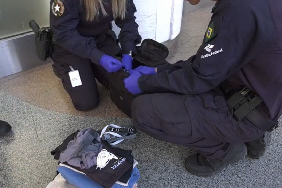 Passageiro é preso com cocaína antes de embarcar para a Europa em Brasília