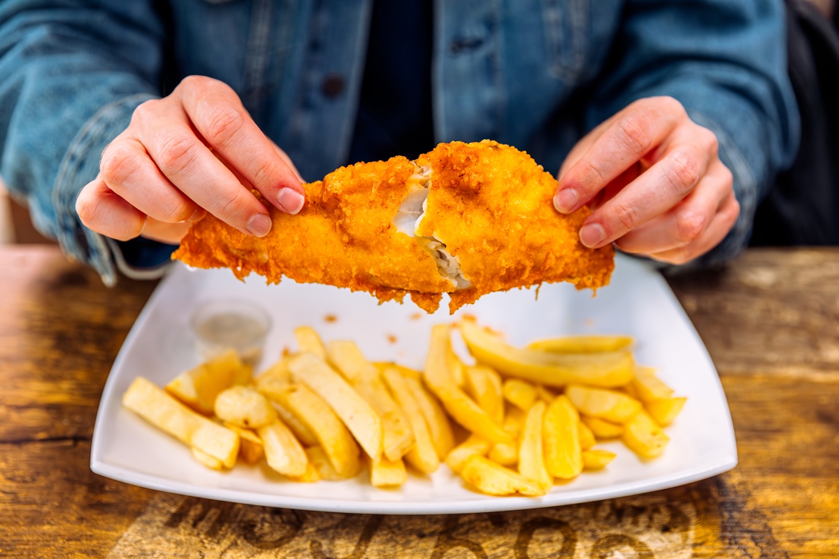 peixe com batata frita