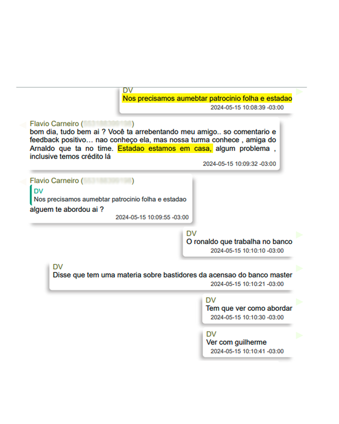 Print de conversa