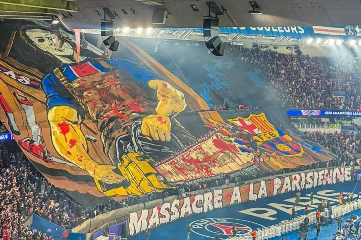 Barcelona denuncia PSG após mosaico com Massacre da Serra Elétrica