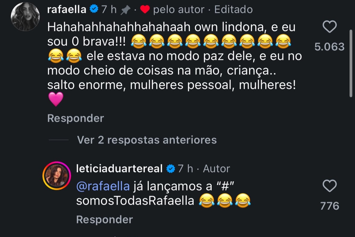 Rafaella explica "bronca" em Gabigol na festa de Mavie