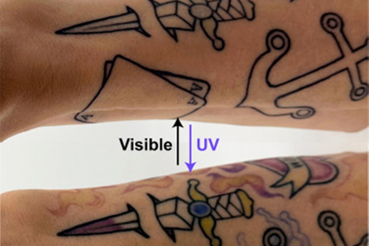 Cientistas criam tinta que permite esconder e revelar tatuagens
