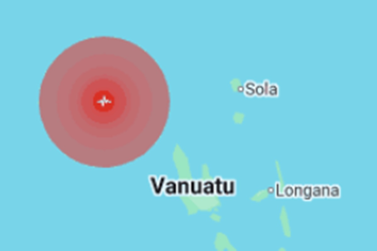 Terremoto de magnitude 6,9 atinge região próxima a Vanuatu, no Pacífico