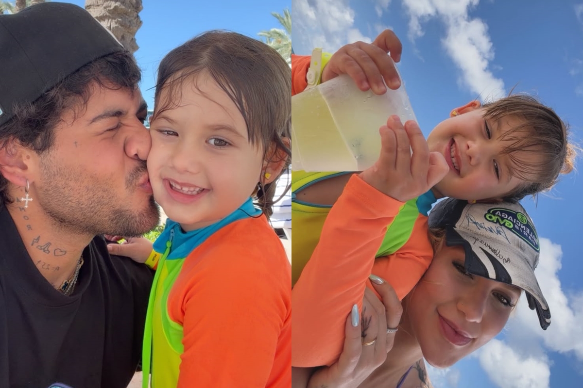 Virginia vai à praia com Zé Felipe após término com Vini Jr