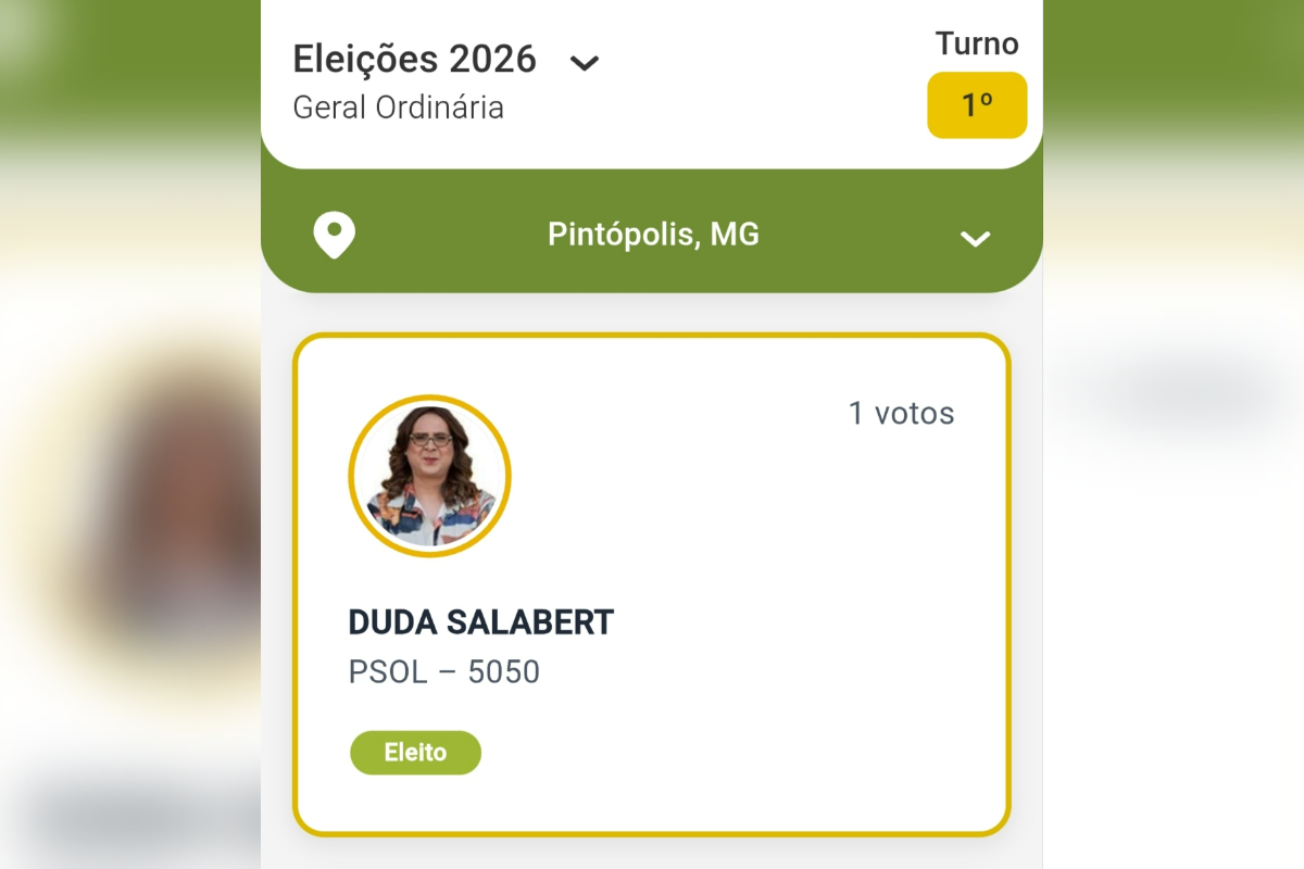 Reprodução TSE votos de Duda Salaber