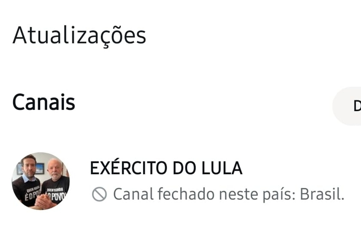 Canal "Exército do Lula" sai do ar após decisão de Nunes Marques