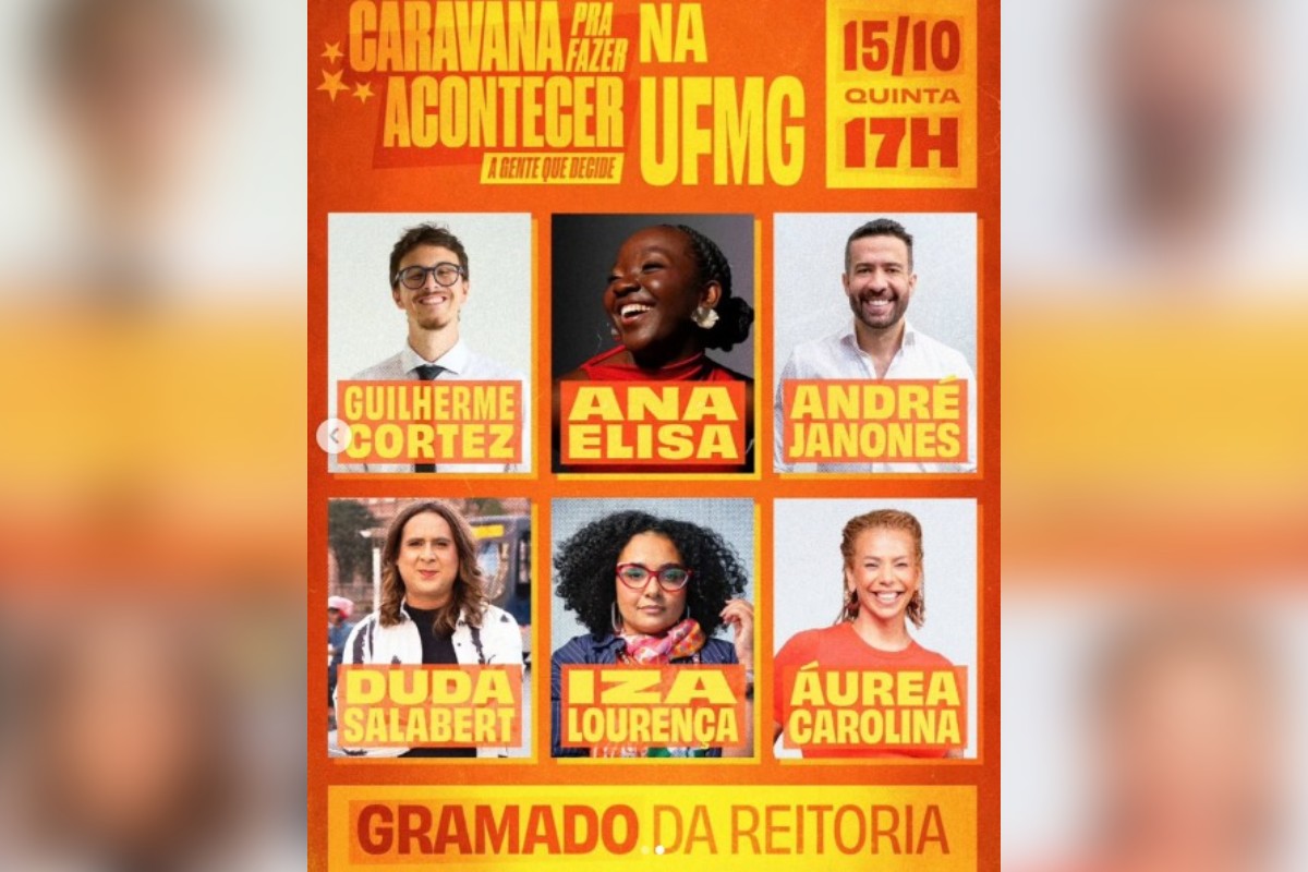 Com Ana Elisa e Janones, estudantes promovem ato pró-Lula na UFMG na quinta
