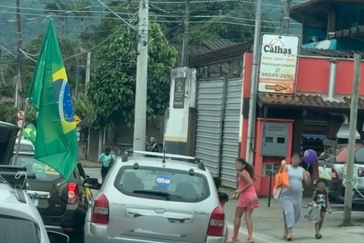 Motorista embriagado atropela crianças em manifestação no litoral de SP